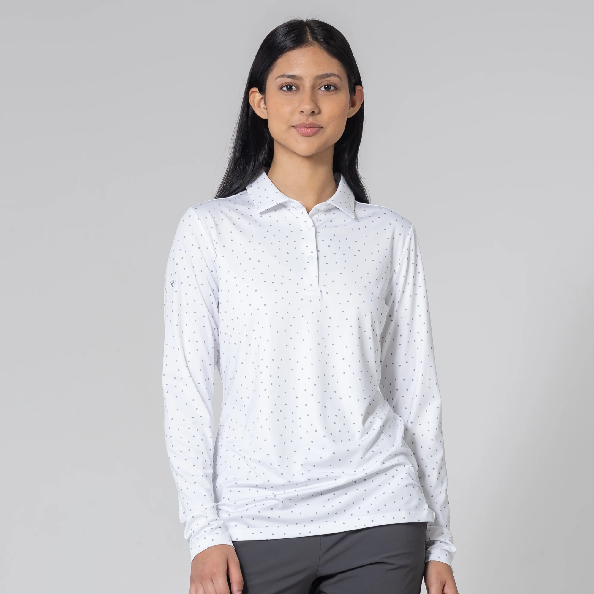 Dust Long Sleeve Polo White / Pebble ALU