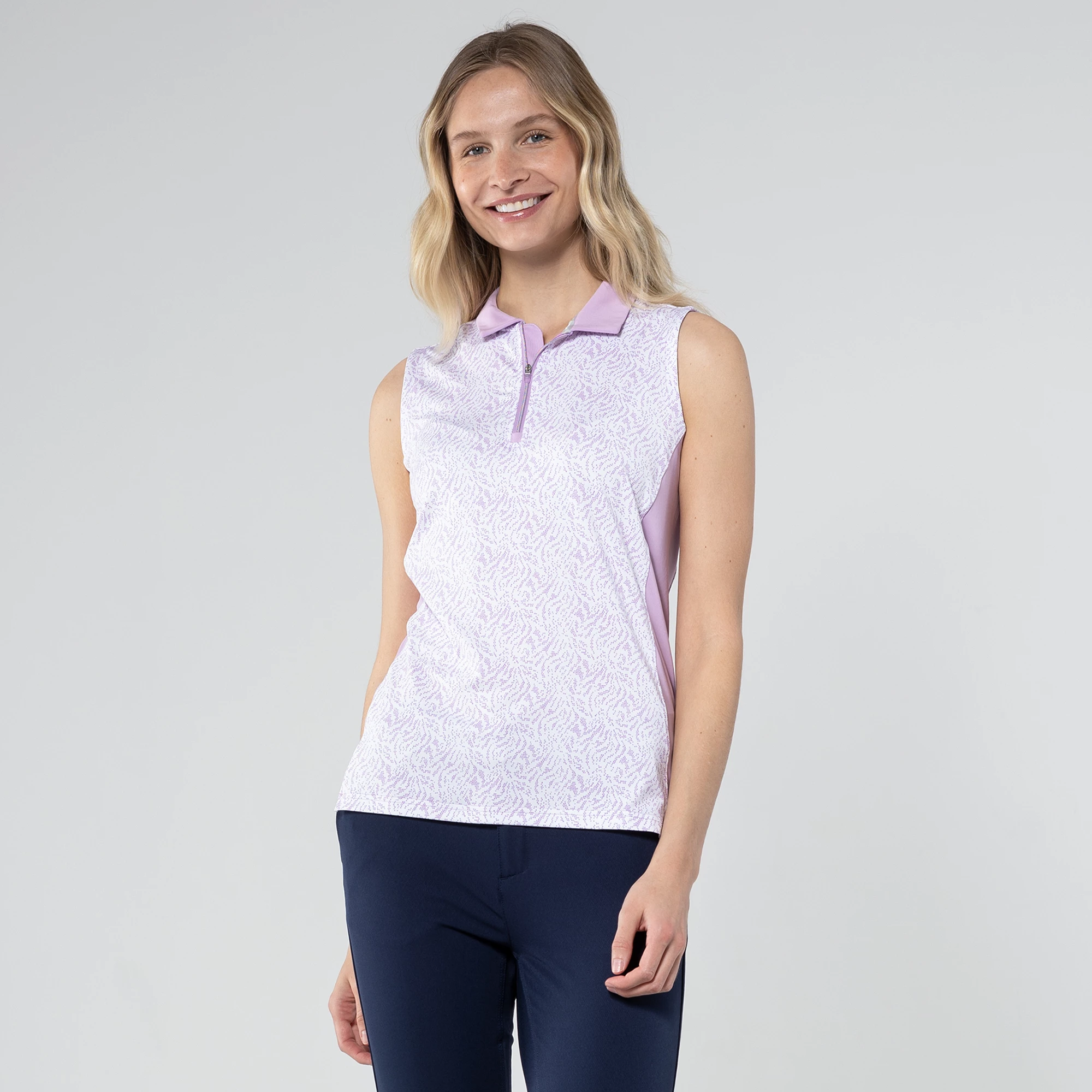 Ripple Polo White/Lupine CRP