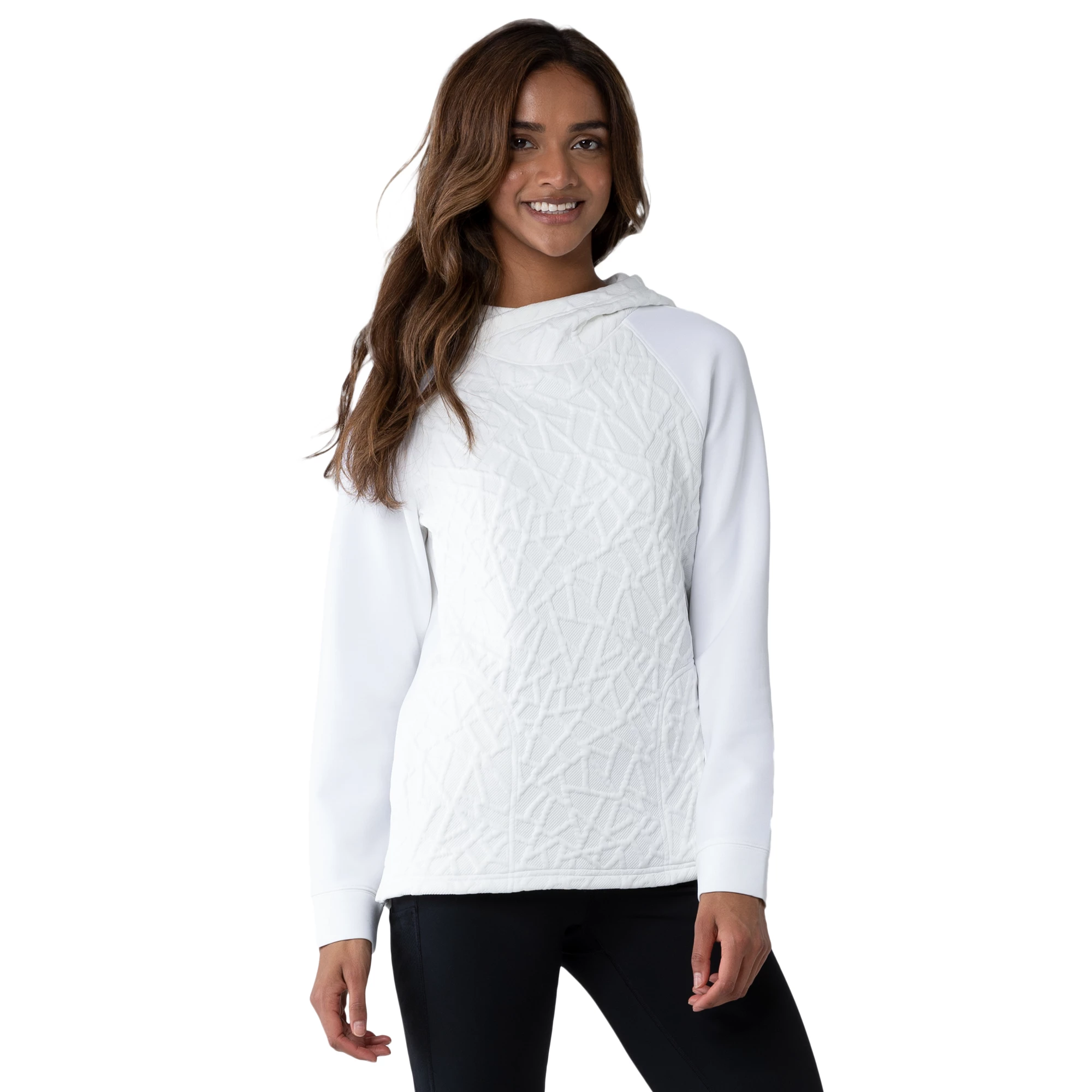 Kenzie Pullover Hoodie White 001