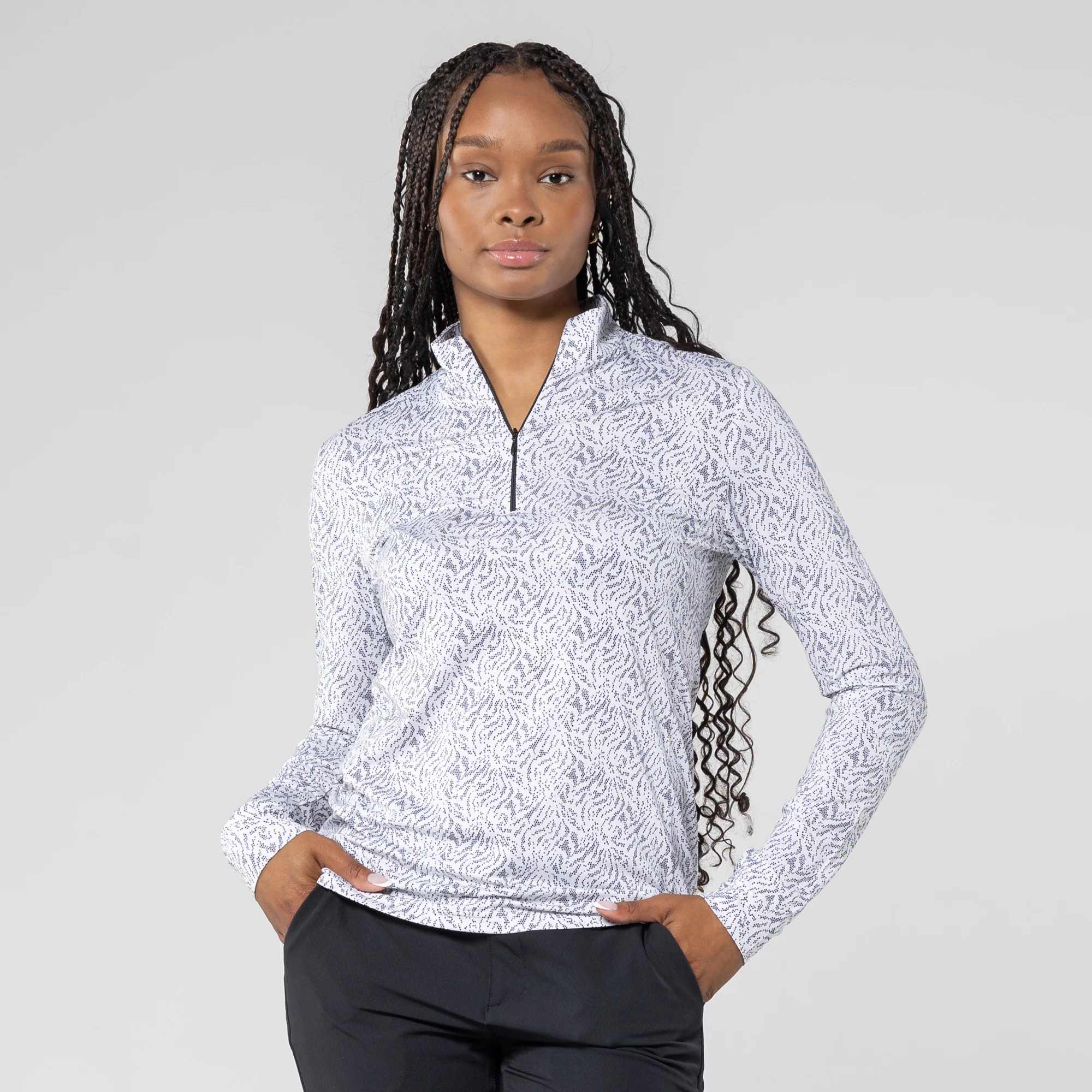 Endless Print UV Long Sleeve Black 002