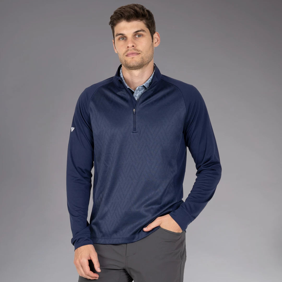 Radial Half Zip Navy 003